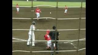 2012.5.2 中西健太ホームラン 雁ノ巣ホークス.AVI