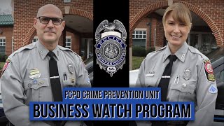 FCPD Crime Prevention Unit: Business Watch Program