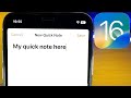 How To Use Quick Note on iPhone!