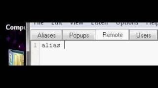 Basics of mirc scripting (aliases)