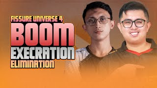 BOOM vs EXECRATION - WATCH PARTY WITH ARMEL, ABAT, PALOS AND JWL - Fissure Universe 4