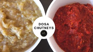 Rayalaseema special dosa chutneys recipe||Green chilli chutney\u0026 red chillichutneys|| Easy chutneys||