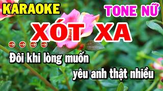 Karaoke Xót Xa Tone Nữ Nhạc Sống Trữ Tình Hay Nhất | Kho Nhạc Karaoke