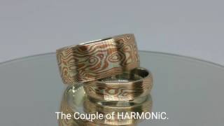 The Couple of HARMONiC Mokume Gane rings