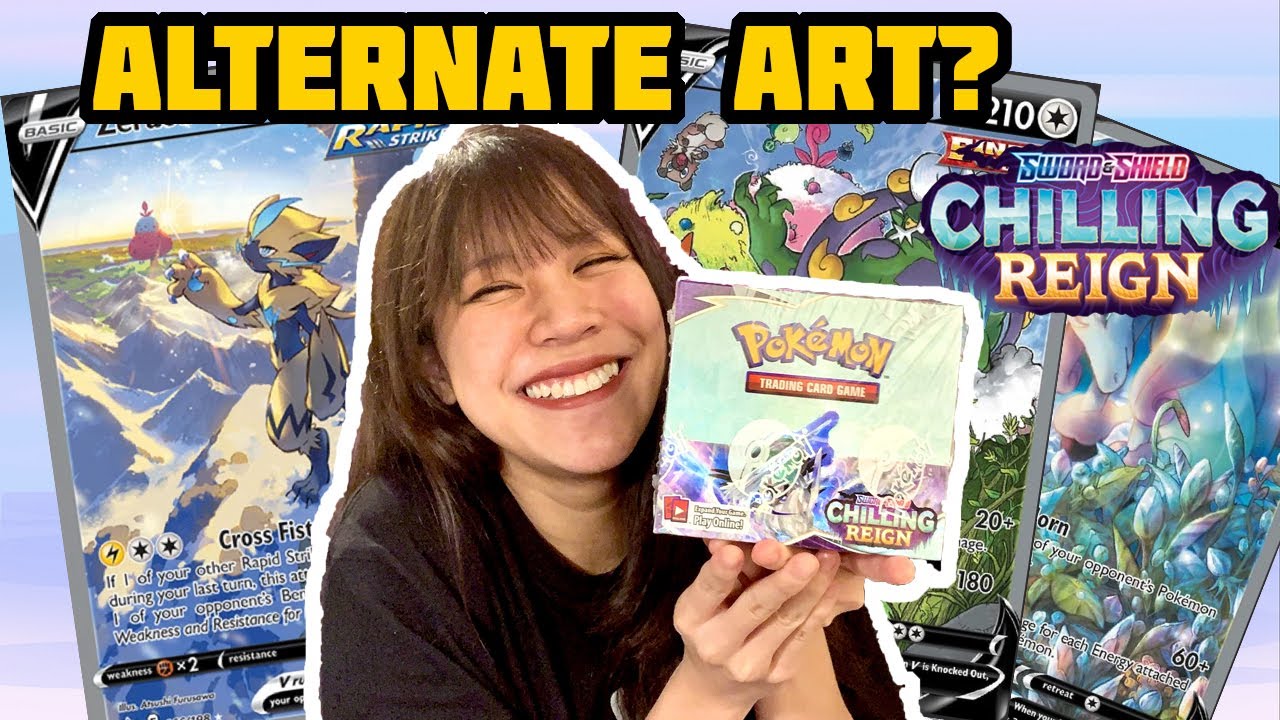 Pokemon Chilling Reign Booster Box Opening - Alternate Art Card Pulled ...