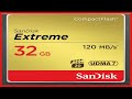 SanDisk 32GB Extreme CompactFlash Memory Card UDMA 7 Speed Up To 120MB/s - SDCFXSB-032G-G46