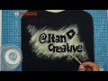 how to screen printing your own clothes with bleach and tooth paste