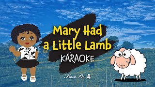 Mary Had a Little Lamb Karaoke with Lyrics | Instrumental Video