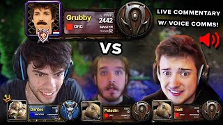 GRUBBY 1v3 vs Variety Streamers! Casting + Voice Comms (PART 1) ft. Dantes, Natt \u0026 Paladin