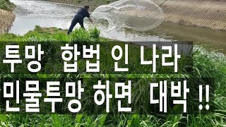 투망 합법 인 나라 에서 민물 투망하면 이런일이