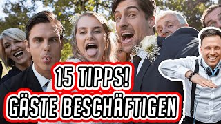 Hochzeitsgäste beschäftigen: 15 Tipps um diese zu unterhalten!