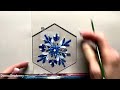 learn to paint one stroke practice strokes with donna blue snowflake ornaments dewberry 2024