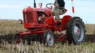 Massey-Harris Pony 820 in the field ploughing w/ 1-furrow hand-lifted plough | DK Agriculture