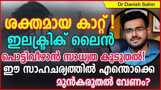 766: ശക്തമായ കാറ്റ് !ഇലക്ട്രിക് ലൈൻ പൊട്ടിവീഴാൻ സാധ്യത കൂടുതൽ! ഈ സാഹചര്യത്തിൽ എന്തൊക്കെ ശ്രദ്ധിക്കണം