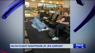 Passengers at JFK fed up after Delta flight delayed for hours overnight