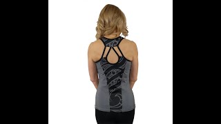 Samoan and Maori Fusion Tattoo Tank with a Built in Bra and Removable Cups - Malosi Collection