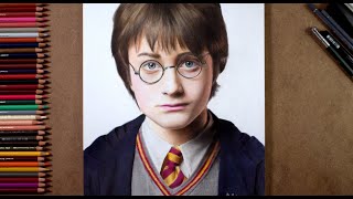 Drawing Harry Potter Using Colored Pencils | Drawing Tube