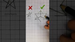 How to draw 3d Star ⭐ #shorts #art #3d #star #3dart