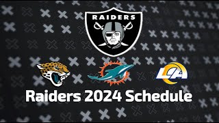 Raiders 2024-2025 Schedule Release! (All Opponents for NEXT SEASON)