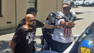 Patriot Prayer Organizer Pursued By Black-Clad Antifa Protesters