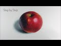 How to Draw Apple with Colored Pencils