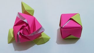 DIY - How To Make an Origami Magic Rose Cube (Valerie Vann)