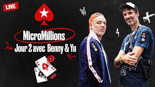 [+18] Jour 2 Phase Events MicroMillions avec Benny \u0026 Yu | PokerStars en Français