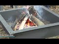 sunnydaze heavy duty steel square fire pit insert 36