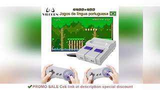 VILCORN 16-Bit Wireless/Wired Retro Video Game Console Built-in 4800+ Games for Everdrive SNES NES F