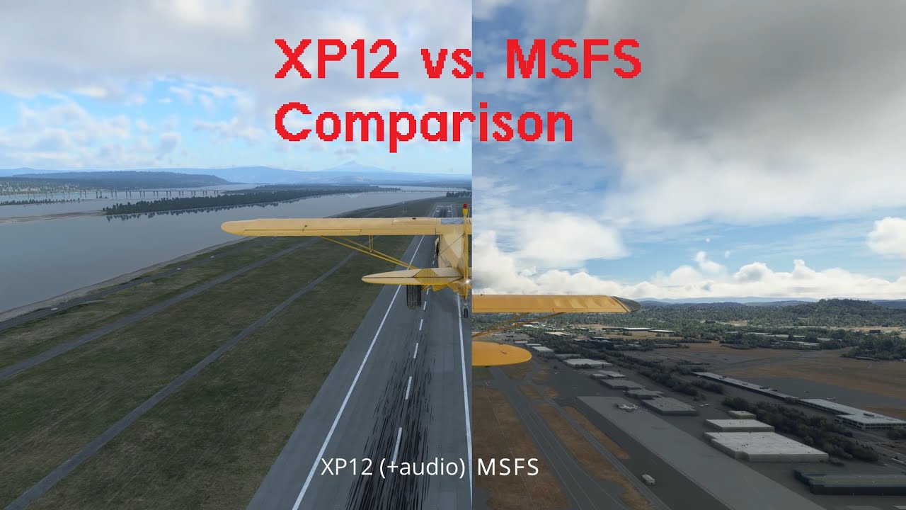 X Plane 12 Vs Microsoft Flight Simulator Direct Comparison Youtube