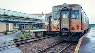 津軽鉄道 1993年 旧駅舎の金木駅・津軽中里駅、五所川原駅 旧型気動車ｷﾊ22000形