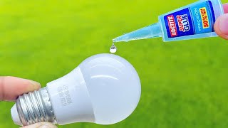 Just put some Super Glue on the LED bulb, and you'll be Amazed | Creation Tips