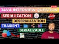 🔥 How to serialize objects and save to file | Deserialization | Transient | Serialization | Hindi