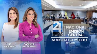 Noticiero de Ecuador (Emisión Central 20/02/2025)