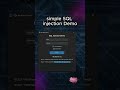 Live SQL Injection Attack & Fix | Python Login Demo