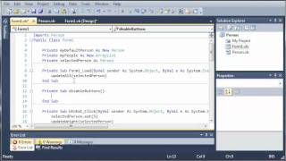 Visual Basic Tutorial - 96 - Person Part 5