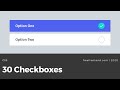 30 CSS Checkboxes