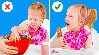 Cute And Clever Parenting Tricks To Be Friends With Your Kids || Kids Training And Food Tricks