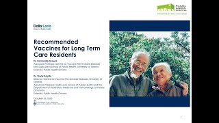 Recommended Vaccines for Long Term Care Residents