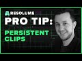 Persistent Clips | Re-Useable Content | Resolume Quick Tip Tutorial