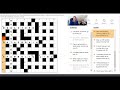 Beginner video:  The Times crossword on 15 Nov 2017