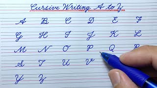 Cursive writing A to Z | Capital letter ABCD | Cursive writing ABCD | Cursive handwriting practice