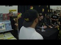 Josh Dun and Tyler Joseph of Twenty One Pilots signing their new album Trench at Amoeba Music store