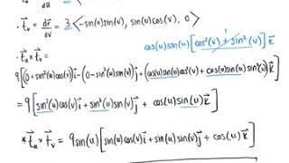 Surface Integrals Using a Parametric Description (Example)