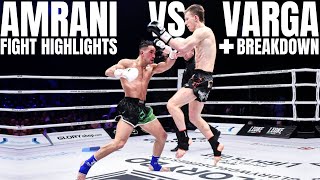 FIGHT HIGHLIGHT: Varga vs Amrani 🏆  GLORY Title Fight Breakdown