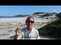 Friendly Guy on a Friendly Beach. Mr. Sports Travel, Friendly Beach, Southeast Tasmania, Australia!