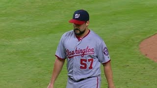 WSH@MIA: Roark picks up first strikeout of contest