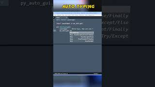 Auto Typing using pyautogui in python 🐍| python #shorts #programming #python #coding