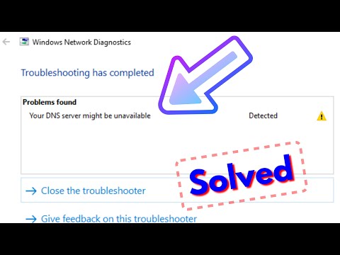 Fix your dns server might be unavailable windows 10/8/7