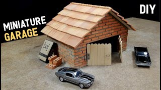 DIY mini GARAGE construction with Mini BRICKS and PALLETS -- BRICKLAYING